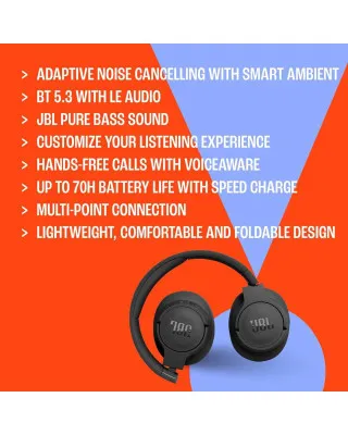 Slušalice JBL T770 NC - Crne Bluetooth 