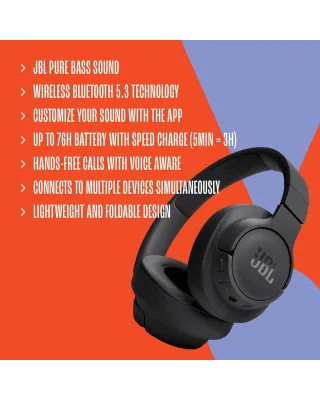 Slušalice JBL Tune 720BT - Bele Bluetooth 