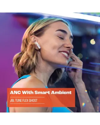 Slušalice JBL Tune Flex - Providno crne Bežične bubice 
