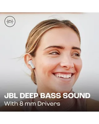 Slušalice JBL Wave Beam - Bele Bežične bubice 