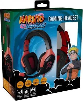 Slušalice Konix - Naruto Shippuden - Akatsuki Gaming Headset 