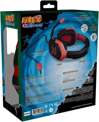 Slušalice Konix - Naruto Shippuden - Akatsuki Gaming Headset 