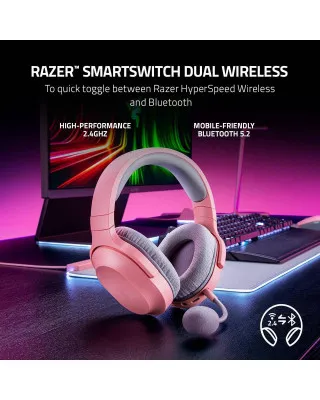 Slušalice Razer Barracuda X (2022) - Wireless Multi Platform Gaming and Mobile Headset - Quartz Edition 