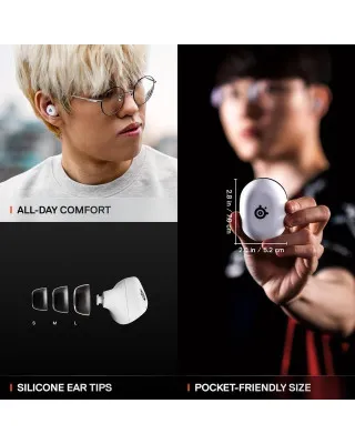 Slušalice Steelseries Arctis GameBuds - White 