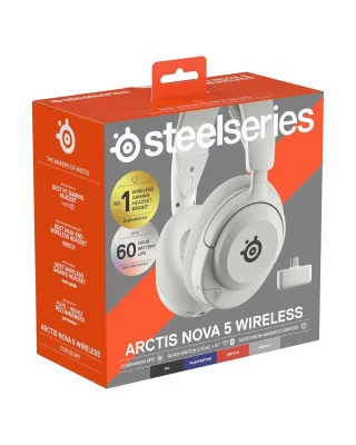 Slušalice Steelseries Arctis Nova 5 Wireless - White 