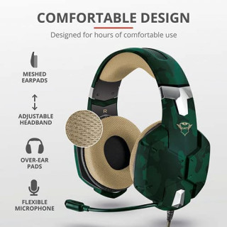 Slušalice Trust GXT 322C Carus - Jungle Camo Camo Green 