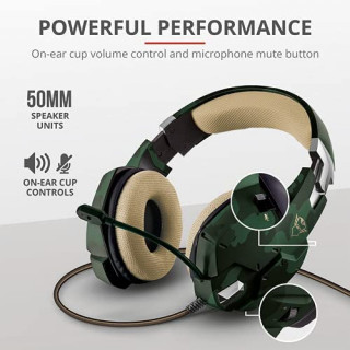 Slušalice Trust GXT 322C Carus - Jungle Camo Camo Green 