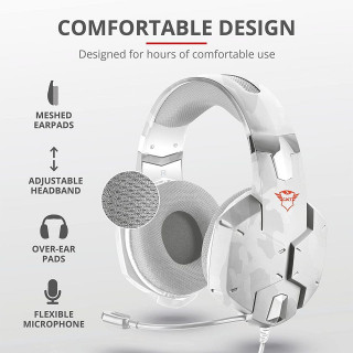 Slušalice Trust GXT 322W Carus - Snow Camo 