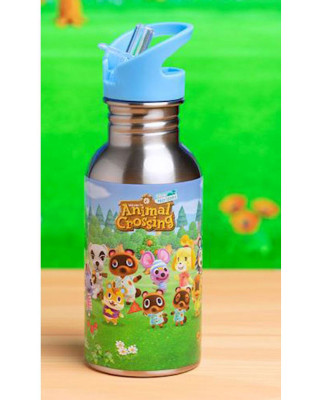 Boca Paladone Animal Crossing - Metal Water Bottle With Straw 