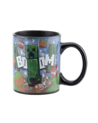 Šolja Paladone Minecraft - Creeper - Heat Change Mug 