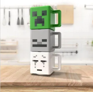 Šolja Paladone Minecraft - Set of 3 Stacking Mugs 