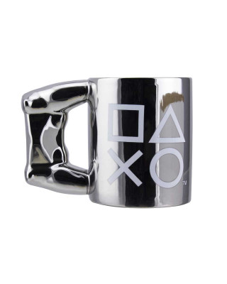 Šolja Paladone Playstation DS4 - 4th Gen Controller Mug - Silver 