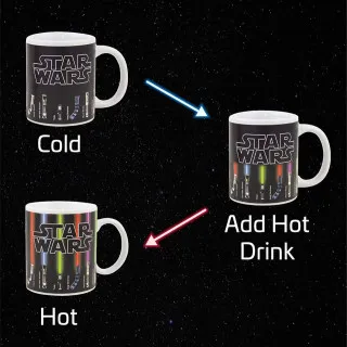 Šolja Paladone Star Wars - Lightsaber - Heat Change Mug 