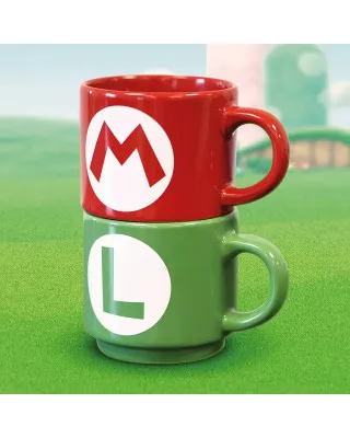 Šolja Super Mario - Mario & Luigi Initial - Mug Pair Set 
