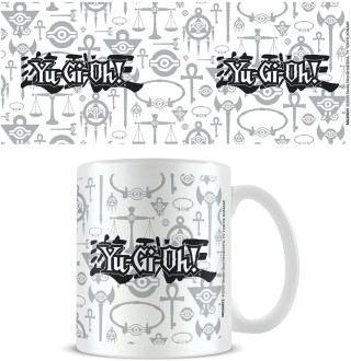 Šolja Yu-Gi-Oh! - Logo - Black & White 