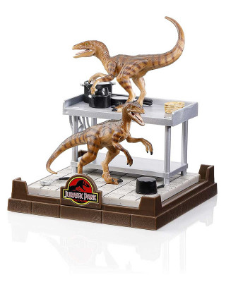 Statue Jurassic Park Creature - PVC Diorama - Velociraptors 