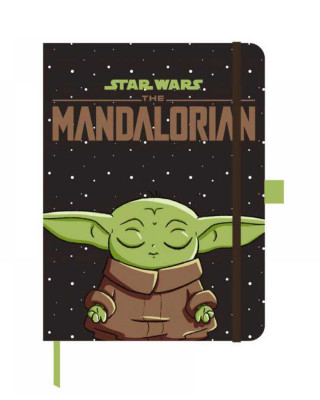Sveska Star Wars The Mandalorian - Yoda - Black - A6 