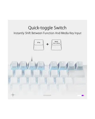 Tastatura Asus ROG Strix Scope NX TKL - Moonlight White 