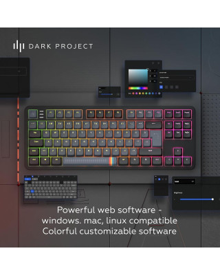 Tastatura Dark Project ALU Midnight - Mechanical Gaming Keyboard (ANSI) 