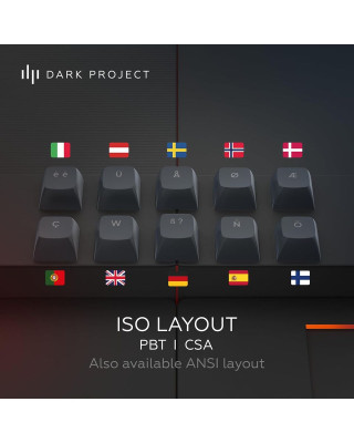 Tastatura Dark Project ALU Midnight - Mechanical Gaming Keyboard (ANSI) 