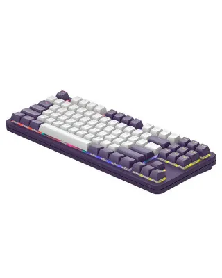 Tastatura Dark Project ALU87A Violet/White - Mechanical Gaming Keyboard (ANSI) 