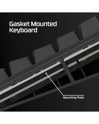 Tastatura HyperX Alloy Rise 75% Wireless - Red Linear 