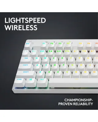 Tastatura Logitech G PRO X TKL - Lightspeed Wireless - White - Tactile 