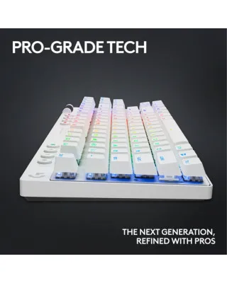 Tastatura Logitech G PRO X TKL - Lightspeed Wireless - White - Tactile 