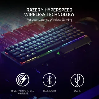 Tastatura Razer BlackWidow V3 Mini HyperSpeed 65% - Wireless - Green Switch 
