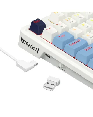 Tastatura Redragon Antonium Pro White RGB K728WBB 