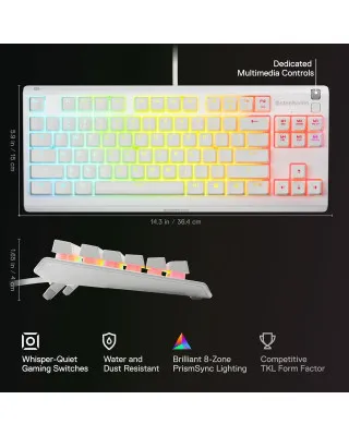 Tastatura Steelseries APEX 3 TKL White 