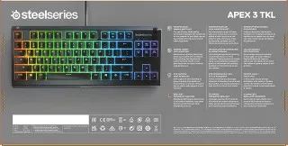 Tastatura Steelseries APEX 3 TKL BLACK 