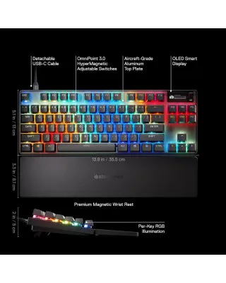 Tastatura Steelseries APEX PRO TKL Gen 3 - Black 