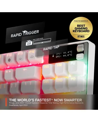 Tastatura Steelseries APEX PRO TKL Gen 3 - White 