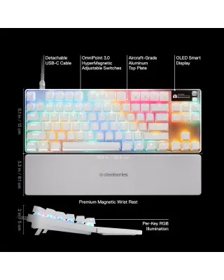 Tastatura Steelseries APEX PRO TKL Gen 3 - White 