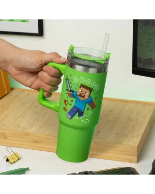 Termos šolja Paladone Minecraft - Green Travel Mug 