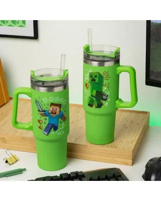 Termos šolja Paladone Minecraft - Green Travel Mug 