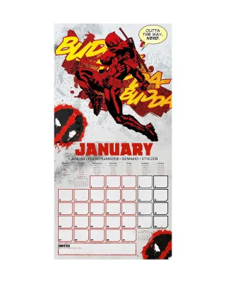 Zidni Kalendar Deadpool - 2025 Square Calendar 30x30cm 