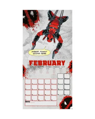 Zidni Kalendar Deadpool - 2025 Square Calendar 30x30cm 