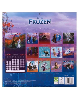 Zidni Kalendar Disney Frozen - 2025 Square Calendar 30x30cm 