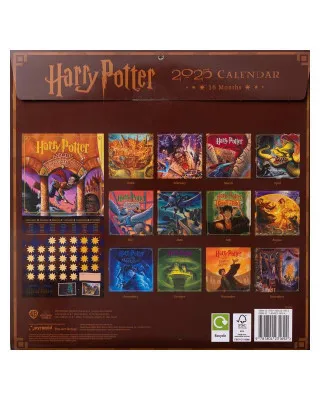 Zidni Kalendar Harry Potter Literary - 2025 Square Calendar 30x30cm 