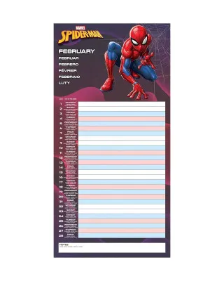 Zidni Kalendar Marvel Spider-Man - 2025 Family Planner 30x30cm 