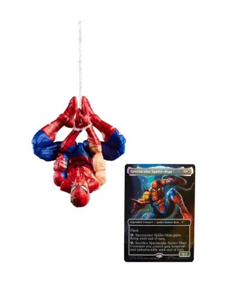 Action Figure Marvel Legends - Magic The Gathering - Battle Damaged Spider-Man 