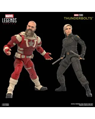 Action Figure Marvel Legends Series - Thunderbolts - Yelena Belova And Red Guardian 