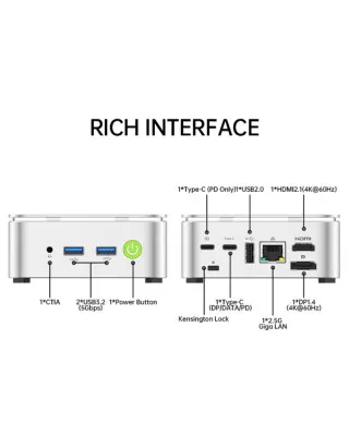 AMD Ryzen 5 Mini Računar GMKtec G10 -  3500U 16GB 1TB WIN11 Pro 