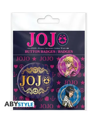 Bedževi AbyStyle - Jojo's Bizarre Adventure - Golden Wind - Badge Pack 