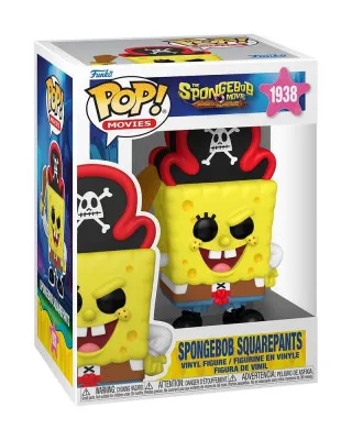 Bobble Figure Animation - SpongeBob Squarepants Movie POP! - Spongebob Squarepants (Pirate)#1938 