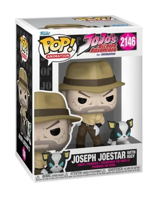 Bobble Figure Anime - Jojo's Bizarre Adventure POP! - Joseph Joestar With Iggy #2146 