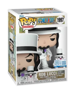 Bobble Figure Anime - One Piece POP! - Rob Lucci (With Hattori) 