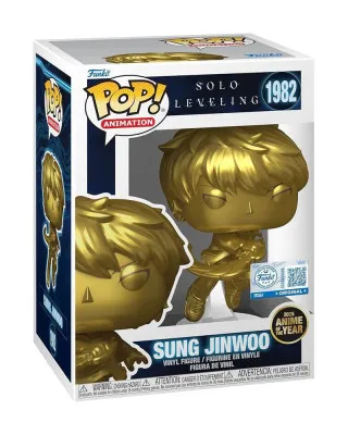 Bobble Figure Anime - Solo Leveling POP! - Sung Jinwoo (Gold Exlusive Edition) #1982 